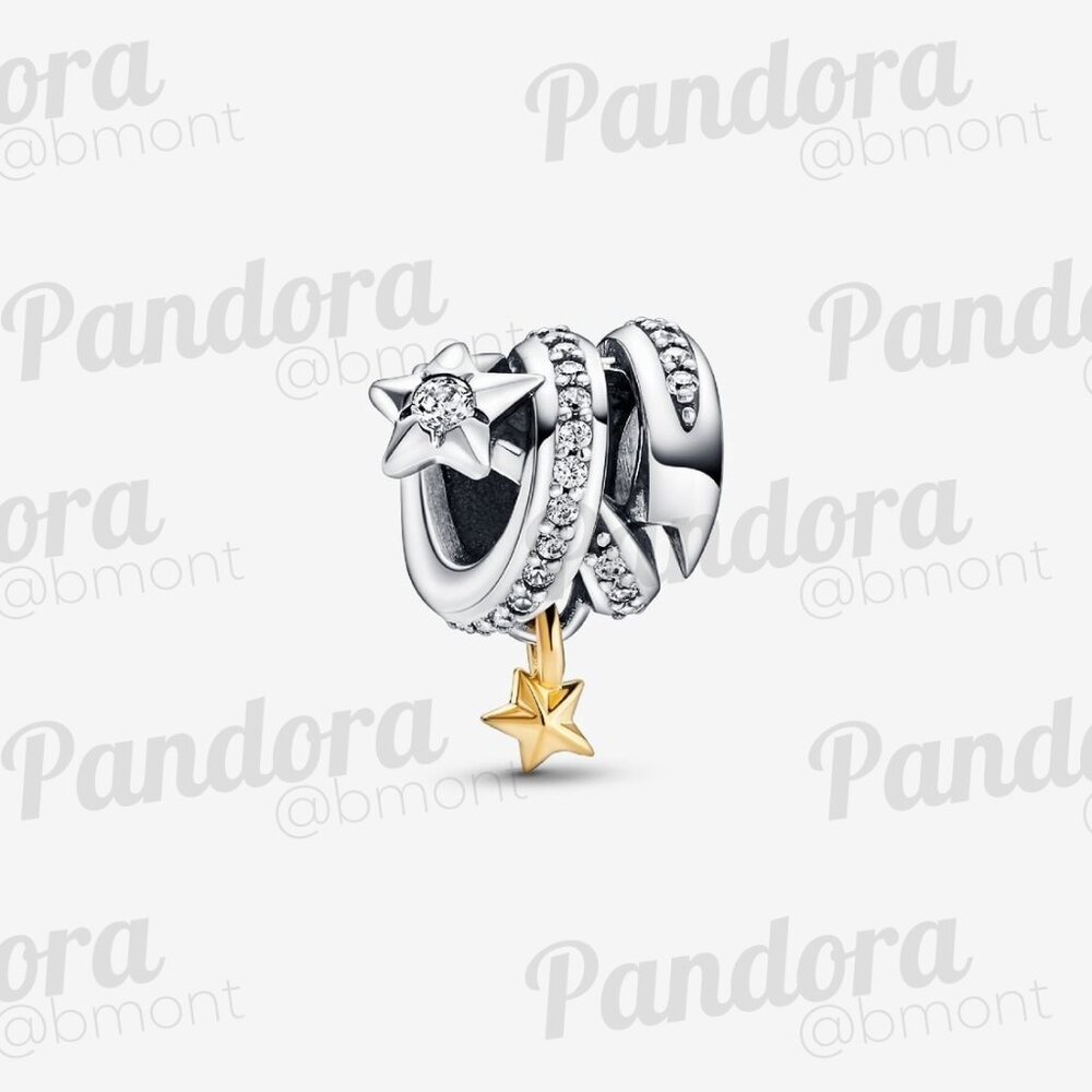 Pandora Shooting Star Spiral Charm